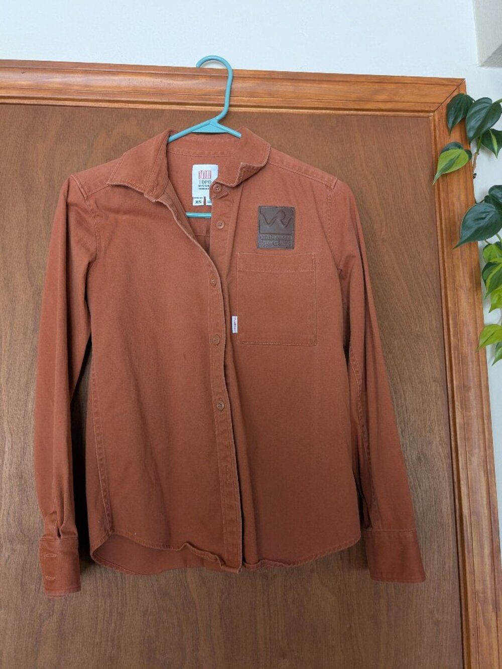 Topo Designs Burnt Orange Button Down Shirt